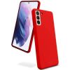 Aksesuāri Mob. & Vied. telefoniem Evelatus Galaxy S21 Nano Silicone Case Soft Touch TPU Red sarkans 
