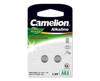 CAMELION AG3 / LR41 / LR736 / 392, Alkaline Buttoncell, 2 pc s