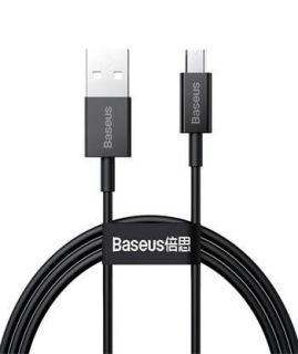 Baseus Baseus 
 - 
 Superior Fast Charging Data Cable MicroUSB 2m 
 Black melns