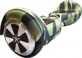 - OEM Silicone cover for 6.5'' M01 scooter camouflage green on black zaļš melns