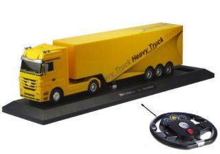 - Heavy Trucks Top Power Sport Liels Treileris ar led gaismām un pulti dzeltens no 6 gadiem