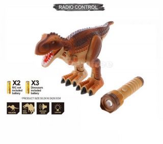 - Ruicheng Carnotaurus 9991 ar radiovadāmu lukturi, ar led lampiņām un skaņu, kustās brūns no 3 gadiem