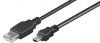 Bezvadu ierīces un gadžeti - 50767 USB 2.0 Hi-Speed cable, black, 1.8 m Galda lampa ar bezvadu uzlādi