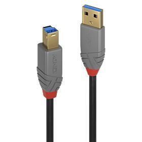 - LINDY CABLE USB3.2 A-B 1M / ANTHRA 36741