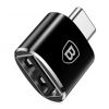 Bezvadu ierīces un gadžeti Baseus adapter from USB to USB Type C OTG black  CATOTG-01 melns Galda lampa ar bezvadu uzlādi