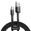 Беспроводные устройства и гаджеты Baseus Cafule Cable durable nylon cable USB  /  micro USB QC3.0 2.4A 0.5M bla...» 