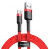 Беспроводные устройства и гаджеты Baseus Cafule Cable durable nylon cable USB  /  USB-C QC3.0 3A 0.5M red  CATK...» 