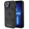 Aksesuāri Mob. & Vied. telefoniem GUESS Guess Guess Leather 4G Stamped case for iPhone 15 - black melns 