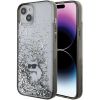 Aksesuāri Mob. & Vied. telefoniem - Karl Karl Liquid Glitter Choupette case for iPhone 15 Plus transparent 