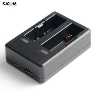 - SJCam Oriģināls SJ6 Legend Divu USB Ligzdu USB DC 4.35V 0.8A Akumulātoru Lādētājs ar Micro USB Kabeli