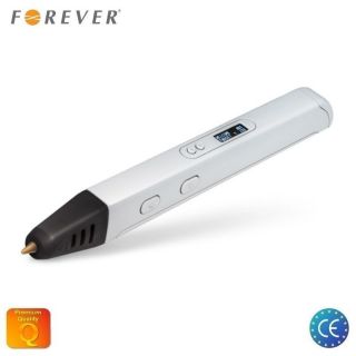 Forever 3D Idea Drukas Pildspalva ar PLA  /  ABS Plastikāta šķiedru USB Barošana  /  LCD Displejs Balta