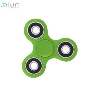BLUN Silent-Spin Roku Spinners Anti-Stresa Fidget aksesuārs no izturīga Eko Plastikāta Zaļš